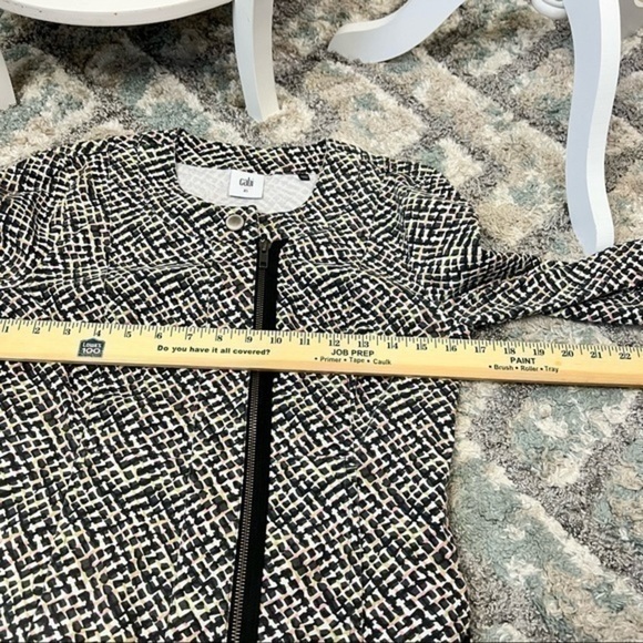 Cabi  jacket womens multicolor geometric print asymmetrical zip up size XS - Picture 7 of 9